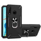 For Huawei P30 lite PC + TPU Protective Case with 360 Degrees Rotatable Ring Holder(Black) - 1