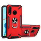 For Huawei P30 lite PC + TPU Protective Case with 360 Degrees Rotatable Ring Holder(Red) - 1