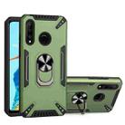For Huawei P30 lite PC + TPU Protective Case with 360 Degrees Rotatable Ring Holder(Dark Green) - 1