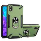 For Huawei Y5 2019 PC + TPU Protective Case with 360 Degrees Rotatable Ring Holder(Dark Green) - 1