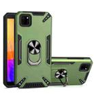 For Huawei Y5p PC + TPU Protective Case with 360 Degrees Rotatable Ring Holder(Dark Green) - 1
