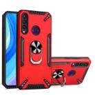 For Huawei Y6p PC + TPU Protective Case with 360 Degrees Rotatable Ring Holder(Red) - 1