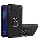 For Huawei Y7 2019 PC + TPU Protective Case with 360 Degrees Rotatable Ring Holder(Black) - 1