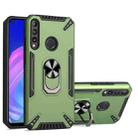 For Huawei Y7p PC + TPU Protective Case with 360 Degrees Rotatable Ring Holder(Dark Green) - 1