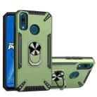 For Huawei Y9 2019 PC + TPU Protective Case with 360 Degrees Rotatable Ring Holder(Dark Green) - 1