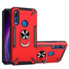 For Huawei Y9 Prime 2019 PC + TPU Protective Case with 360 Degrees Rotatable Ring Holder(Red) - 1