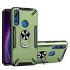 For Huawei Y9 Prime 2019 PC + TPU Protective Case with 360 Degrees Rotatable Ring Holder(Dark Green) - 1