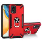 For vivo V20 PC + TPU Protective Case with 360 Degrees Rotatable Ring Holder(Red) - 1