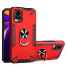 For vivo V20 Pro PC + TPU Protective Case with 360 Degrees Rotatable Ring Holder(Red) - 1