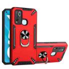 For vivo Y50 PC + TPU Protective Case with 360 Degrees Rotatable Ring Holder(Red) - 1