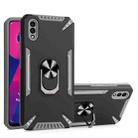For vivo Y93 PC + TPU Protective Case with 360 Degrees Rotatable Ring Holder(Gray) - 1