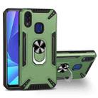 For vivo Y95 / U1 PC + TPU Protective Case with 360 Degrees Rotatable Ring Holder(Dark Green) - 1