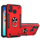 For Tecno Spark 6 Go PC + TPU Protective Case with 360 Degrees Rotatable Ring Holder(Red) - 1