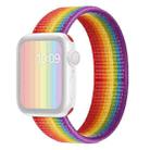 Single Lap Nylon Watch Band, Size: S 135mm For Apple Watch Series 8&7 41mm / SE 2&6&SE&5&4 40mm / 3&2&1 38mm(Rainbow) - 1