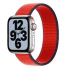 Single Lap Nylon Watch Band, Size: S 135mm For Apple Watch Series 9&8&7 41mm / SE 3&SE 2&6&SE&5&4 40mm / 3&2&1 38mm(Dark Red) - 1