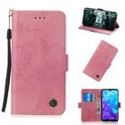 For Huawei Y5 (2019) / Honor 8s Retro Horizontal Flip PU Leather Case with Card Slots & Holder(Pink) - 1