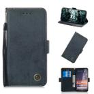 For Nokia 3.2 Retro Horizontal Flip PU Leather Case with Card Slots & Holder(Black) - 1