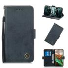 For Galaxy Note 10 Retro Horizontal Flip PU Leather Case with Card Slots & Holder(Black) - 1