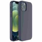 Mutural Yuemu Series Liquid Silicone Microfiber Protective Case For iPhone 13(Dark Blue) - 1