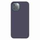Mutural Yuemu Series Liquid Silicone Microfiber Protective Case For iPhone 13(Dark Blue) - 2