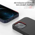 Mutural Yuemu Series Liquid Silicone Microfiber Protective Case For iPhone 13(Dark Blue) - 5