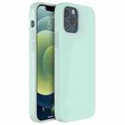 Mutural Yuemu Series Liquid Silicone Microfiber Protective Case For iPhone 13(Sky Blue) - 1