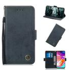For Galaxy A70 Retro Horizontal Flip PU Leather Case with Card Slots & Holder(Black) - 1
