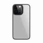 Mutural Jiantou Series Electroplating PC + Frosted TPU Shockproof Protective Case For iPhone 13(Black) - 1
