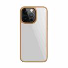 Mutural Jiantou Series Electroplating PC + Frosted TPU Shockproof Protective Case For iPhone 13(Gold) - 1