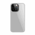 Mutural Jiantou Series Electroplating PC + Frosted TPU Shockproof Protective Case For iPhone 13(Silver) - 1