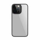 Mutural Jiantou Series Electroplating PC + Frosted TPU Shockproof Protective Case For iPhone 13 Pro Max(Black) - 1