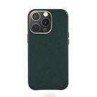 Mutural Mingdian Series PU + PC Full Coverage Shockproof Protective Case For iPhone 13(Green) - 1