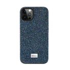 Mutural Xingmang Series PC + TPU + Electroplating Diamond Cloth Protective Case For iPhone 13 Pro Max(Blue) - 1