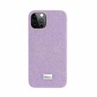 Mutural Xingmang Series PC + TPU + Electroplating Diamond Cloth Protective Case For iPhone 13 Pro Max(Purple) - 1