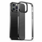 Baseus Glitter Plating PC Shockproof Protective Case For iPhone 13 Pro(Black) - 1