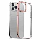 Baseus Glitter Plating PC Shockproof Protective Case For iPhone 13 Pro(Pink) - 1