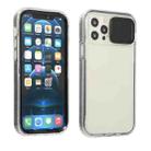 For iPhone 13 Sliding Camera Cover Design Shockproof TPU Frame + Clear PC Case(Black) - 1