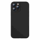 For iPhone 13 Pro Max Baseus Liquid Silica Gel Protective Case (Black) - 1