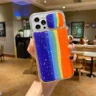 For iPhone 11 Sliding Camera Cover Design Rainbow Epoxy TPU + PC Shockproof Case (Rainbow Pattern 4) - 1