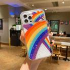 For iPhone 11 Pro Sliding Camera Cover Design Rainbow Epoxy TPU + PC Shockproof Case (Rainbow Pattern 8) - 1