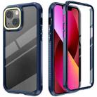 For iPhone 13 C1 2 in 1 Shockproof TPU + PC Protective Case with PET Screen Protector(Navy Blue) - 1