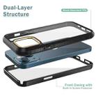 For iPhone 13 C1 2 in 1 Shockproof TPU + PC Protective Case with PET Screen Protector(Black) - 2