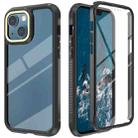 For iPhone 13 Pro C1 2 in 1 Shockproof TPU + PC Protective Case with PET Screen Protector (Black) - 1