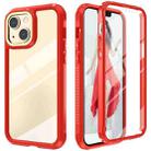 For iPhone 13 Pro Max C1 2 in 1 Shockproof TPU + PC Protective Case with PET Screen Protector (Red) - 1