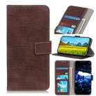 For LG K40S Crocodile Texture Horizontal Flip Leather Case with Holder & Card Slots & Wallet(Brown) - 1