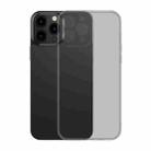 For iPhone 13 Pro Baseus Frosted Glass + TPU Shockproof Protective Case (Transparent Black) - 1