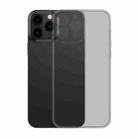 Baseus Frosted Glass + TPU Shockproof Protective Case For iPhone 13 Pro Max(Transparent Black) - 1