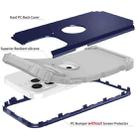 For iPhone 13 Pro 3 in 1 Shockproof PC + Silicone Protective Case (Navy Blue + Grey) - 4