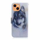 For iPhone 13 mini Coloured Drawing Horizontal Flip Leather Case, with Holder & Card Slots & Wallet (White Wolf) - 3