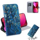 For iPhone 13 Coloured Drawing Horizontal Flip Leather Case, with Holder & Card Slots & Wallet(Apricot Flower) - 1